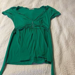 bohemian  green flattering going out top